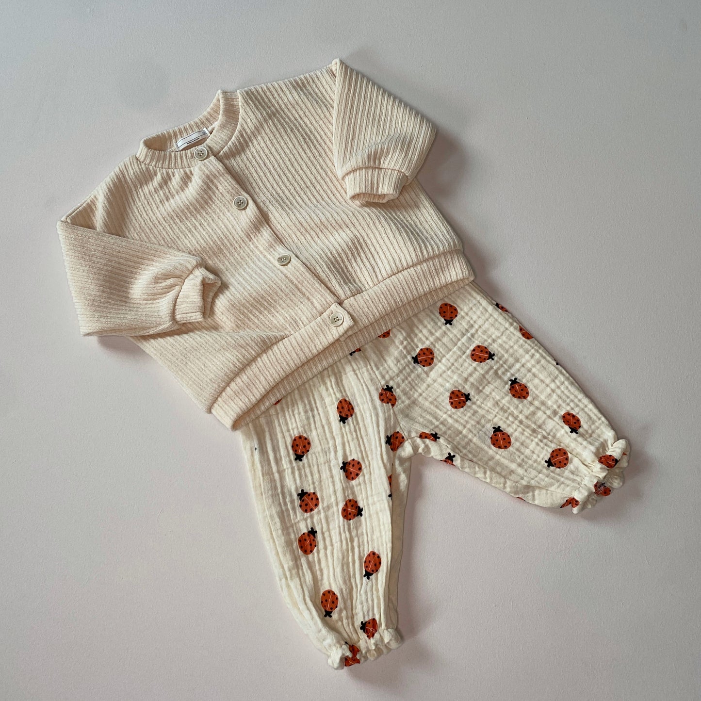 Ladybug muslin pants