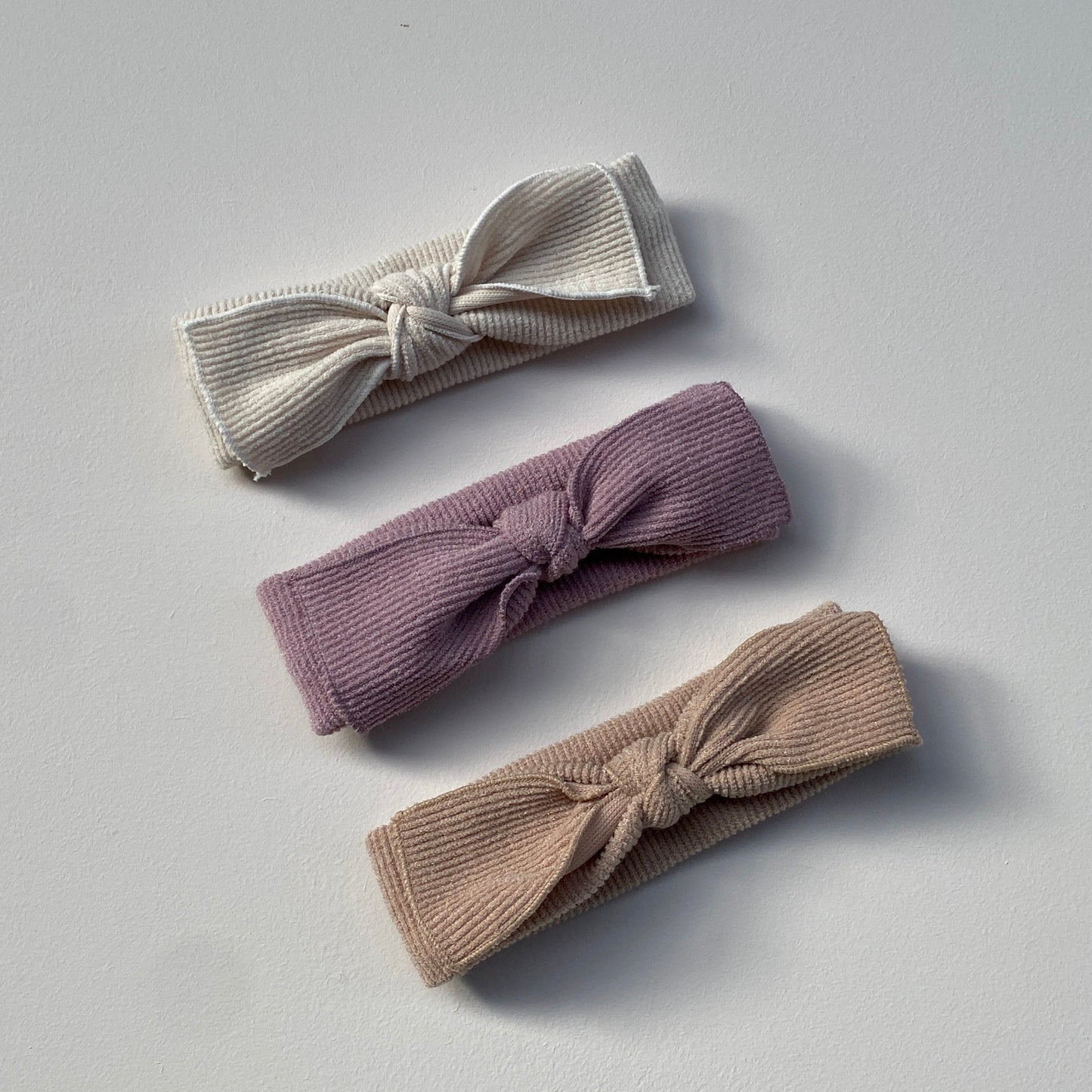 Soft bow hairband - Cream