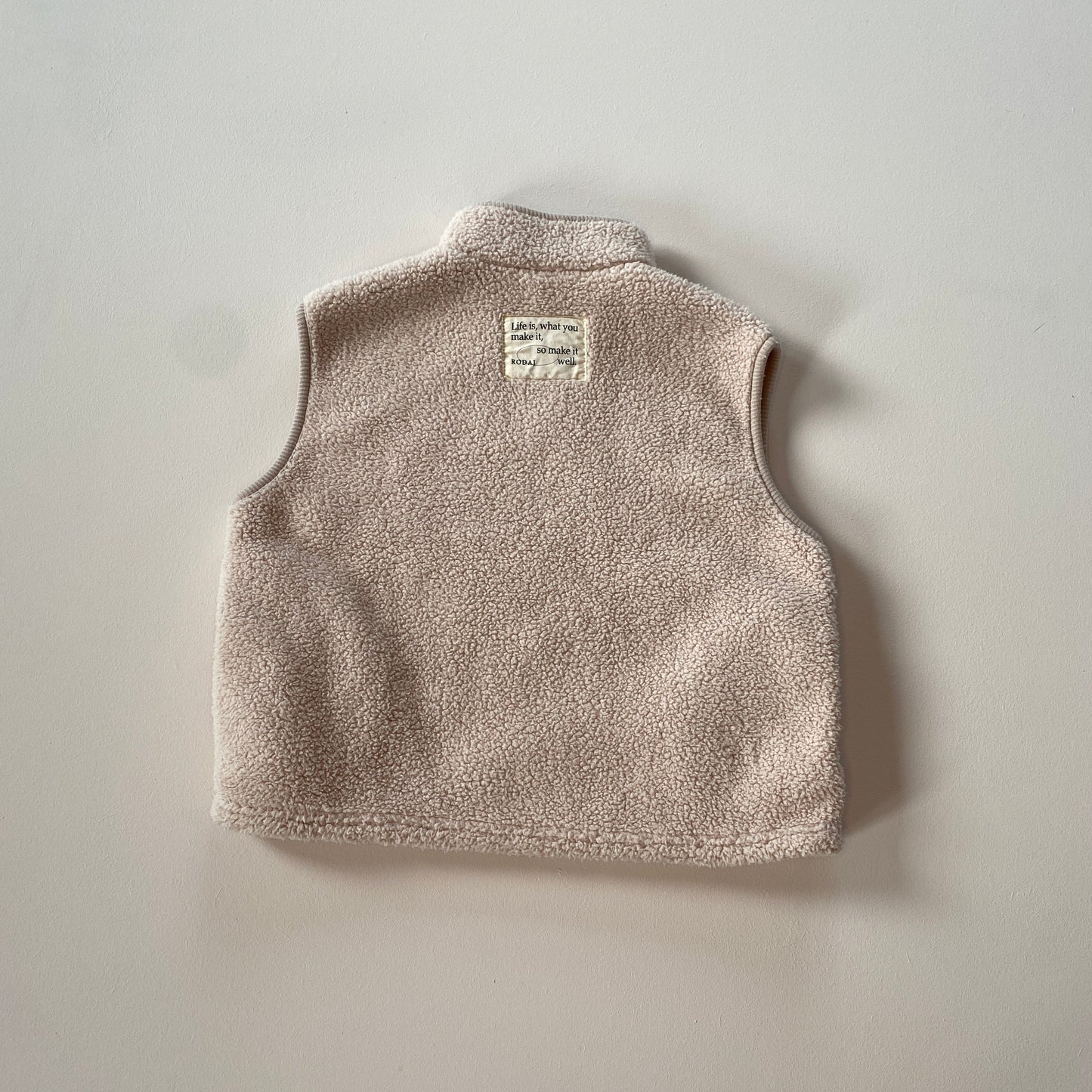 Fleece vest - Beige