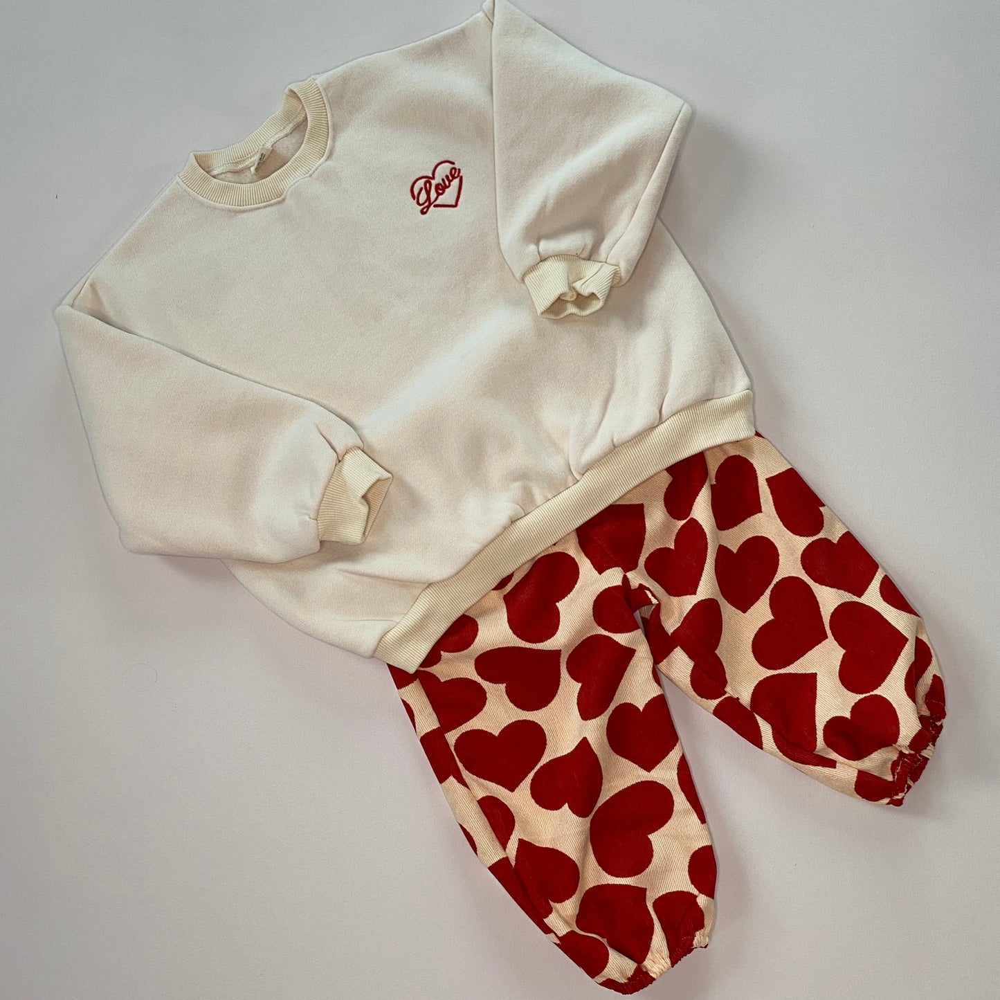 Big heart rib pants