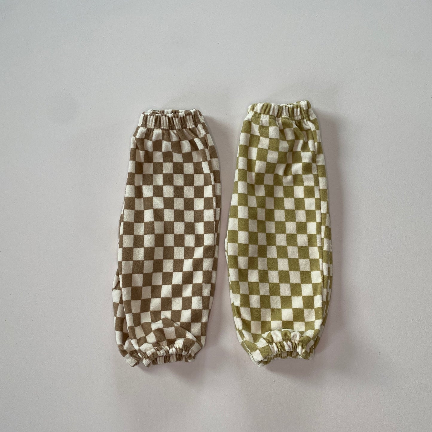 Board check joggers - Green