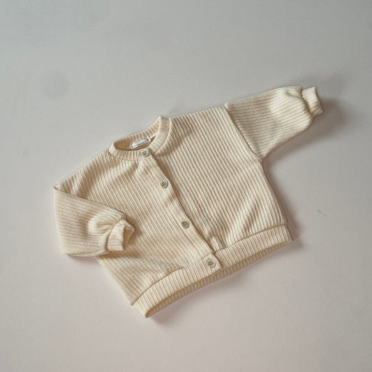 Rib Cardigan - Cream