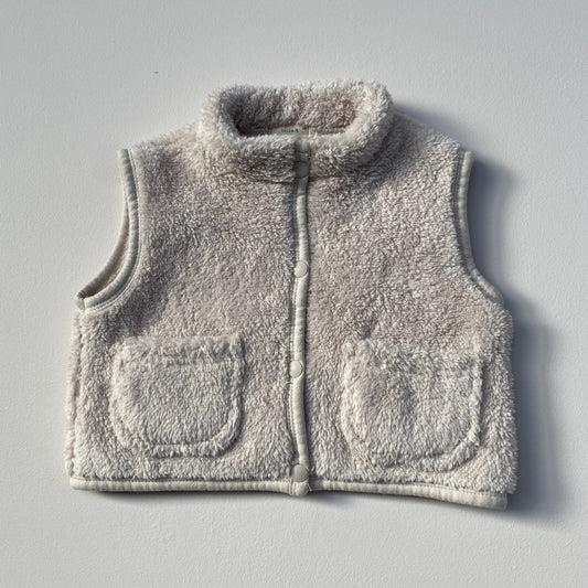 Soft fleece vest - Cream