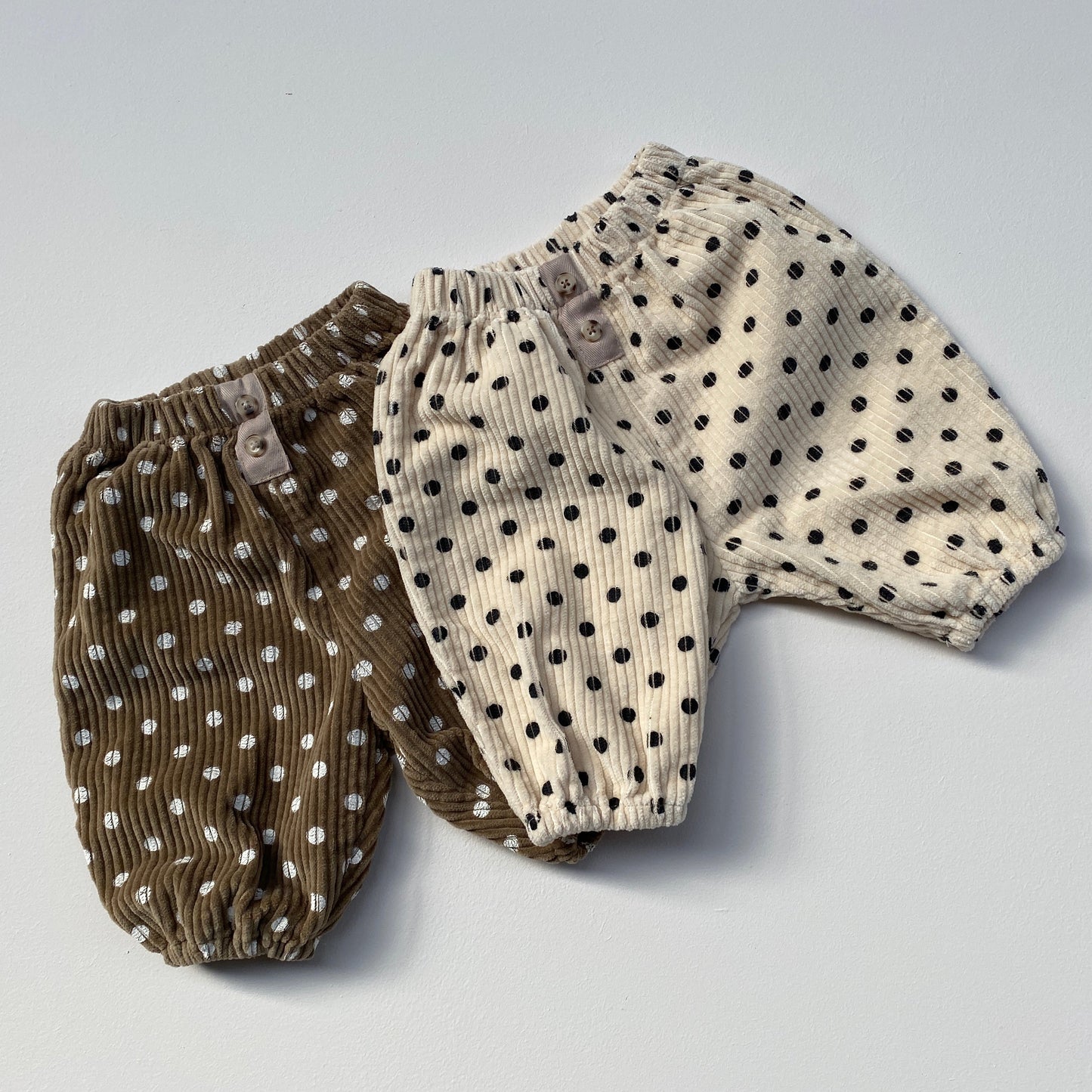 Dotted Rib Pants - Brown