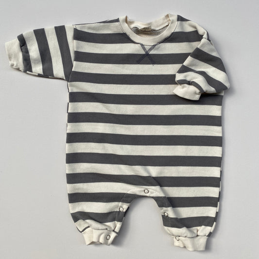 Striped Onesie - Grey