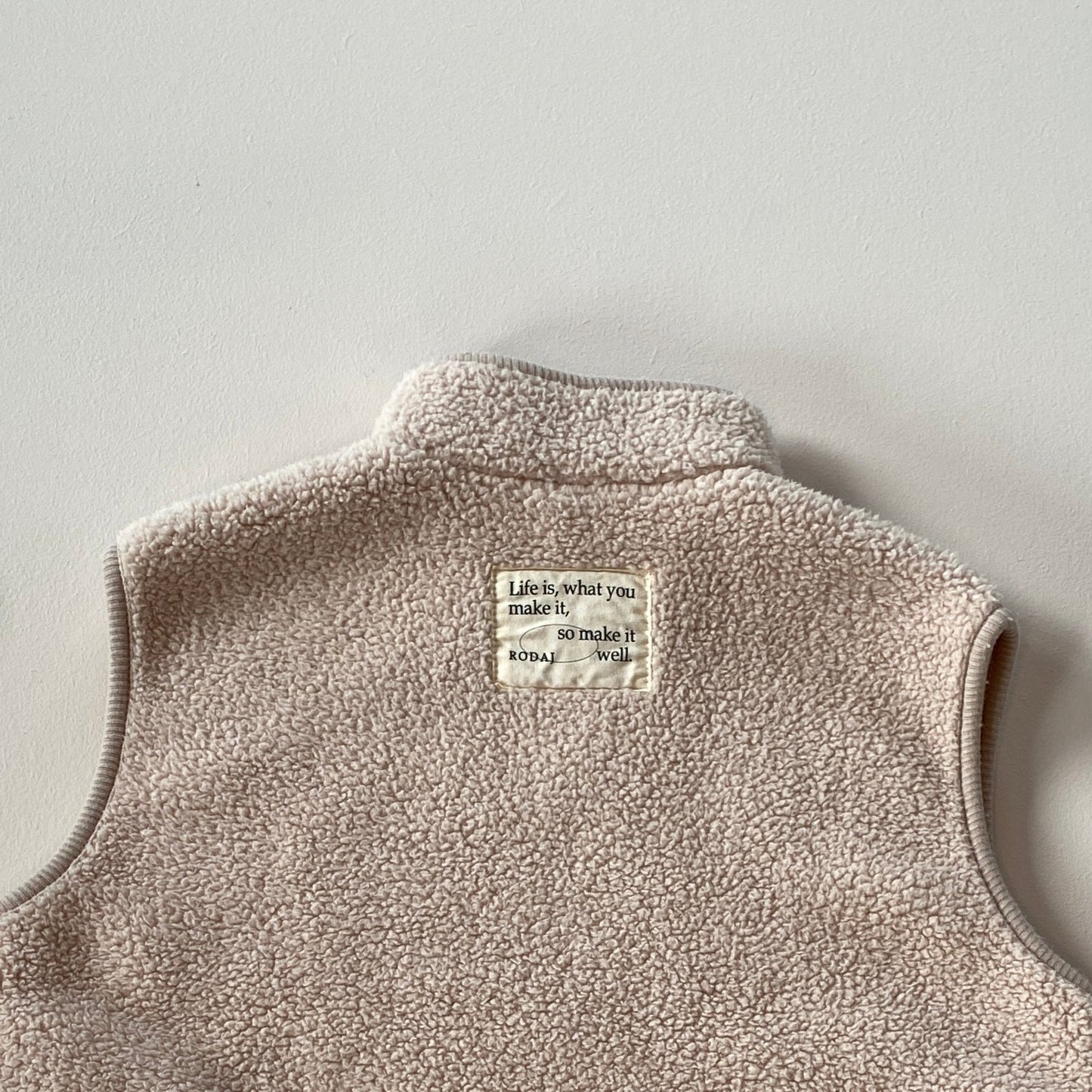 Fleece vest - Beige