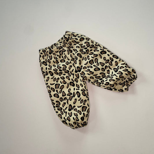 Leopard rib pants