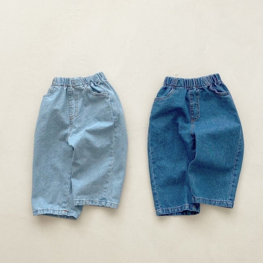 Wide Jeans - Dark blue